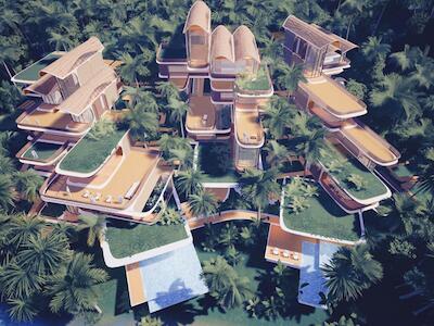 Residências Roatán Próspera. Foto: site Archilovers.