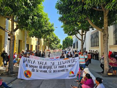 Sancarlistas y organizaciones campesinas marchan por la autonomía de la USAC y el territorio
