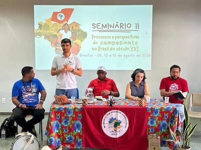 Representantes de movimentos sociais participaram do 2º Seminário do Campesinato, nesta sexta-feira (14), em Brasília | Crédito: Kennedy Cruz/Brasil de Fato DF