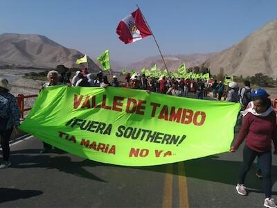 Tía María reactiva conflicto en Valle de Tambo