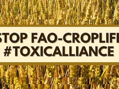 ¡Dígale a la FAO que ponga un alto a la #AlianzaTóxica con CropLife!