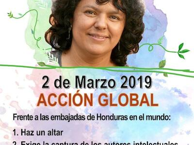 02 de Marzo 2019 – Justicia para Berta a 3 años de su siembra