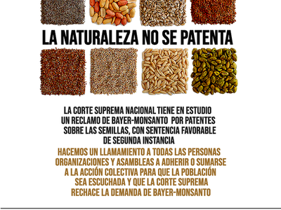 Acción urgente: semillas, la naturaleza no se patenta