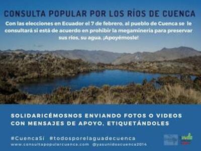 Apoyemos a Cuenca que lucha por su agua