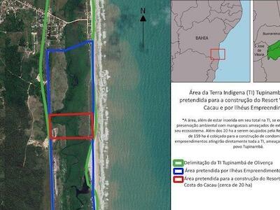 Pelo cancelamento de projeto hoteleiro no território tupinambá