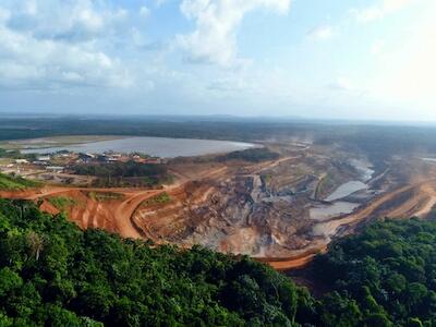 Vista aérea da mina do Piaba, em Godofredo Viana (MA). Foto: Tadzio Coelho