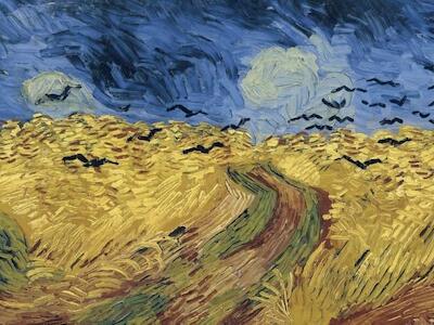 - Campo de trigo con cuervos​​ (1890)  Vincent Van Gogh. 