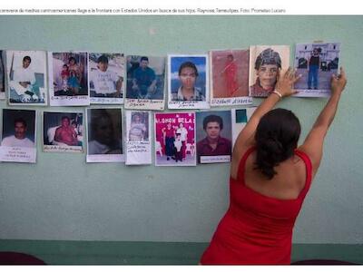 La caravana de madres centroamericanas llega a la frontera con Estados Unidos en busca de sus hijos. Reynosa, Tamaulipas. Foto: Prometeo Lucero