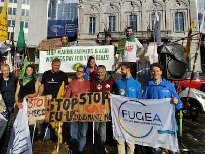 ECVC protesta contra los acuerdos entre la UE y México y entre la UE y el Mercosur