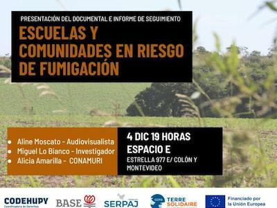 Escuelas rurales siguen expuestas a fumigaciones: un nuevo estudio revela graves incumplimientos y falta de respuesta estatal