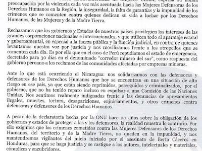 La Red Internacional ULAM ante la violencia cada vez mayor hacia las defensoras en América Latina