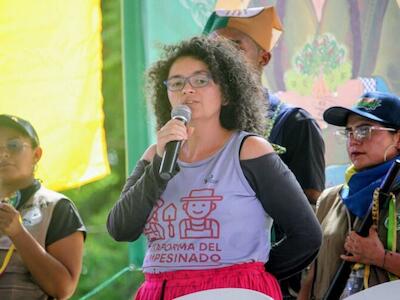 Laura Giraldo Rodríguez: «¿Cuál es nuestro sueño? Que nosotras podamos decidir sobre nuestro territorio»