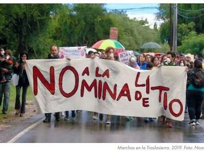 Marchas en la Traslasierra. 2019. Foto: Noalamina.org