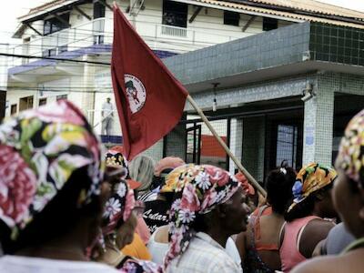 Mulheres mobilizadas. Foto: MST