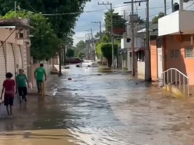 Inundaciones en México en octubre de 2025. Foto La Opinión