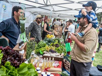 - Muestra Nacional de la Agroecología en el parque Artigas de Sauce, Canelones (archivo, noviembre de 2019).  Foto: Javier Calvelo.