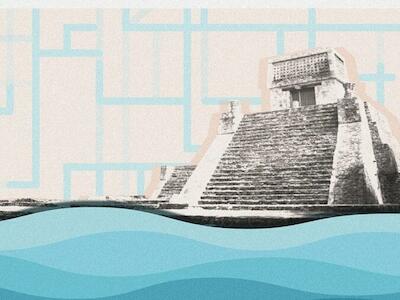 Hidráulica y gestión del agua en Tenochtitlan: el equilibrio entre la naturaleza y la ciudad.Fotoilustración: Rodrigo Meade/WIRED en Español