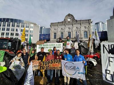 UE-Mercosur y UE-México: ¡No obliguen a lxs campesinxs y trabajadorxs agrícolas a pagar por sus acuerdos!