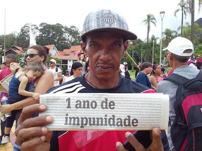 Afectados por Brumadinho se manifestaron ante Tribunales de Minas Gerais