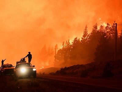 “Ignacio Torres miente: el Estado nos abandonó frente al avance del fuego”