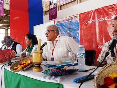 "La fórmula de la OMC es destrucción, La Vía Campesina es regeneración y futuro"