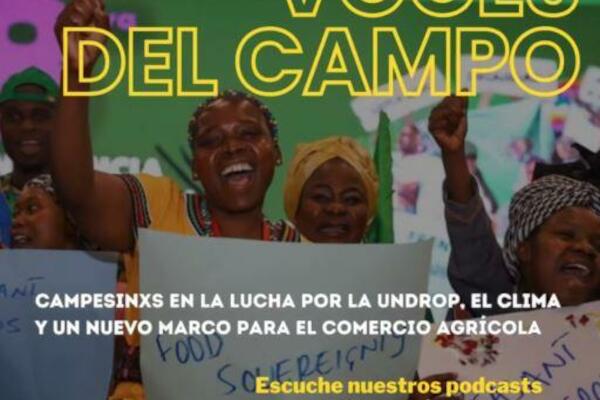 Voces del campo: Campesinxs en la lucha por la UNDROP, el clima y un nuevo marco para el comercio agrícola mundial