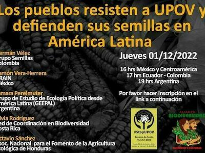 Los pueblos resisten a UPOV y defienden sus semillas en América Latina