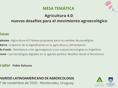 MESA Agricultura 4.0: nuevos desafíos para el movimiento agroecológico