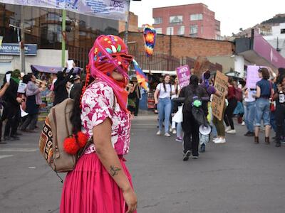 8M en Bolivia: “Añez golpista, tú eres terrorista”