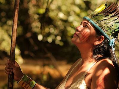 Dona Amália/Aimã, professora de língua indígena da comunidade Nawa - Alexandre Cruz Noronha/Amazônia Real