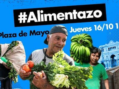 Alimentazo en Plaza de Mayo contra las políticas del Gobierno Nacional