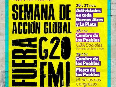 Arrancó la Semana de Acción Fuera G20 