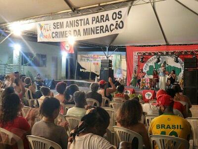 Ato político demarca o enfrentamento a mineração predatória em Minas Gerais