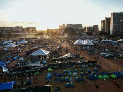 Acampamento “Luta pela Vida”. Foto: Apib.