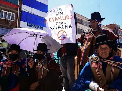 Comunarios de Viacha logran ley municipal que expulsa a mineras mientras llevan la denuncia hasta la ONU