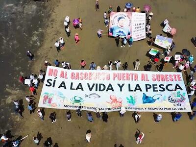 Comunidades nahuas y nuntajiiyi’ mantienen lucha jurídica contra gasoducto marítimo en Veracruz