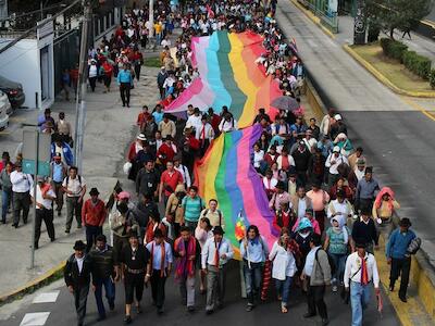 Conaie llama a fortalecer la resistencia y advierte que no participó en el diálogo con el Gobierno en Otavalo