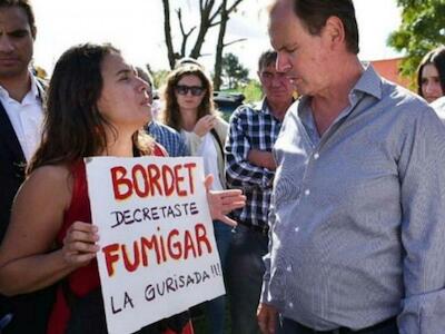 Decreto de Bordet: se podrá fumigar a 100 metros de una escuela rural