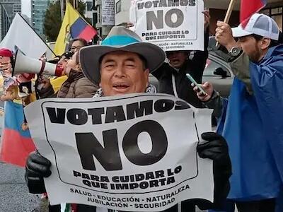 Ecuador dijo No a Noboa, a las bases militares y a la Constituyente