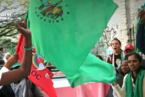 El movimiento campesino mundial en Bogotá proclama: “Defendemos la vida, la de lxs campesinxs y la del planeta entero”