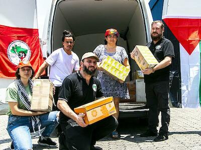 La primera carga de alimentos fue enviada el pasado lunes 30. - Yuri Gringo