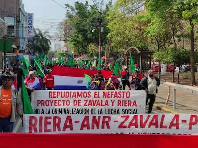 El Senado aprueba Ley de Criminalización de la Lucha por la Tierra