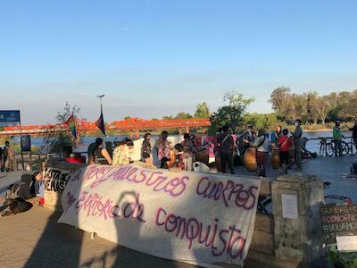 Grupos ecologistas participaron de la acción plurinacional por la vida, los territorios y el agua