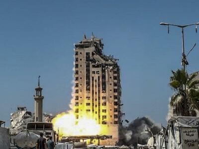 Israel destruyó por completo 50 edificios, mientras que 100 fueron derrumbados parcialmente junto con 200 tiendas de campaña