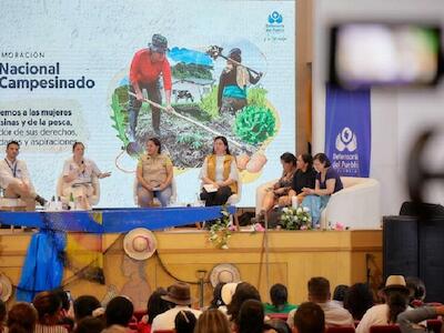 Momentos de los actos conmemorativos del Día del Campesinado. Foto Defensoría del Pueblo