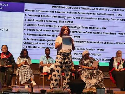 Las mujeres en el protagonismo de la soberanía alimentaria y de los sistemas populares de salud