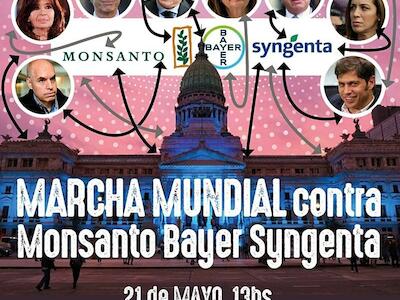 Marcha Mundial contra Monsanto-Bayer y Syngenta