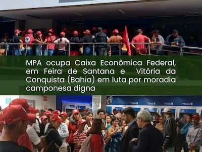 MPA ocupa Caixa Econômica Federal, na Bahia, para reivindicar agilidade no Minha Casa, Minha Vida – Rural