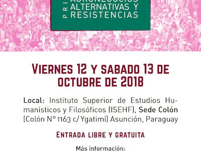 Paraguay - Jornadas de reflexión en Ciencias Sociales: Agronegocios, alternativas y resistencias