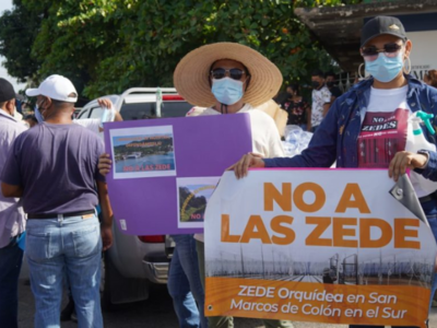 Protestan en Honduras contra la cesión de territorios a inversionistas